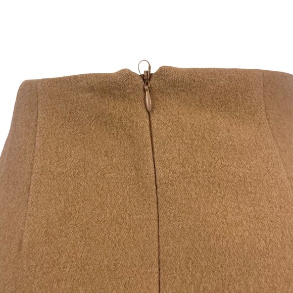 David N Womens Camel 100% Camelhair Knee Length Skirt Made In Romania Size 10 - Picture 4 of 9